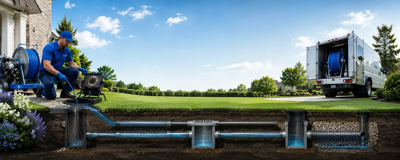 Outdoor drain cleaning information for Hemphill, TX